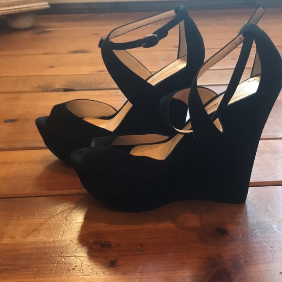 Alexandre Birman black suede wedges - Picture 3 of 7